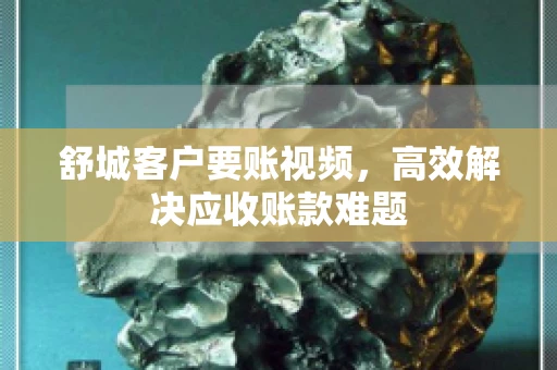 舒城客户要账视频，高效解决应收账款难题