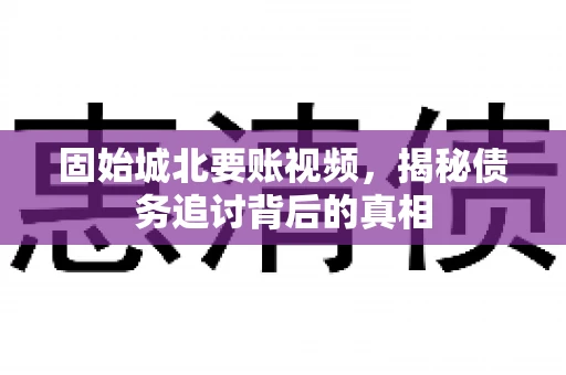 固始城北要账视频，揭秘债务追讨背后的真相