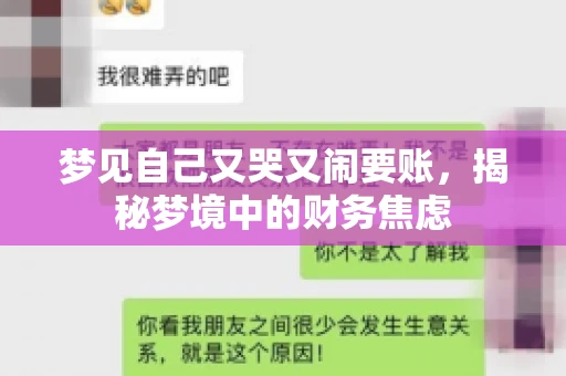 梦见自己又哭又闹要账，揭秘梦境中的财务焦虑