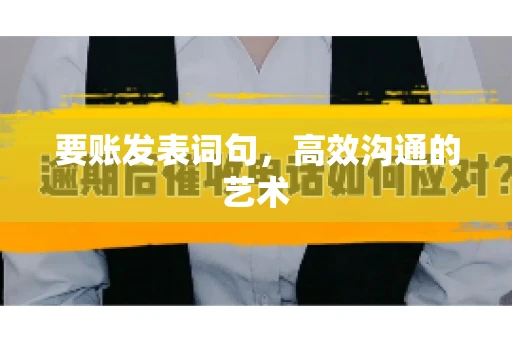 要账发表词句，高效沟通的艺术