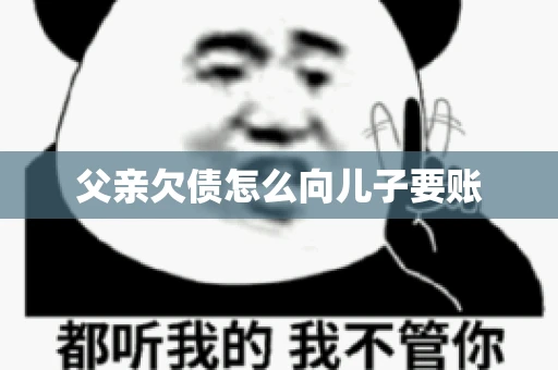 父亲欠债怎么向儿子要账