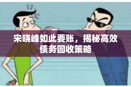 宋晓峰如此要账，揭秘高效债务回收策略