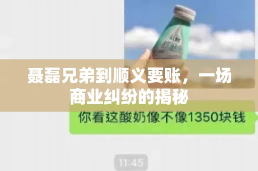 聂磊兄弟到顺义要账，一场商业纠纷的揭秘