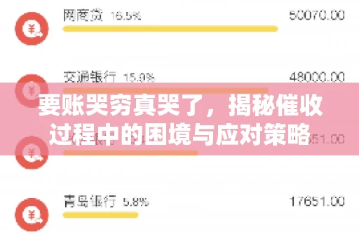 要账哭穷真哭了，揭秘催收过程中的困境与应对策略