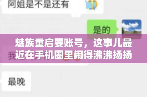 魅族重启要账号，这事儿最近在手机圈里闹得沸沸扬扬。不少魅友在重启手机时，突然发现需要输入账号信息，这可把人给弄蒙了。今天，我就来跟大家聊聊这个话题，看看魅族重启要账号背后到底隐藏着什么。