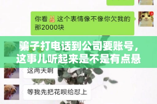 骗子打电话到公司要账号，这事儿听起来是不是有点悬？但你知道吗，这样的案例在现实生活中并不少见。今天，咱们就来聊聊这个话题，看看如何防范这类诈骗。