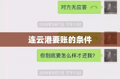 连云港要账的条件