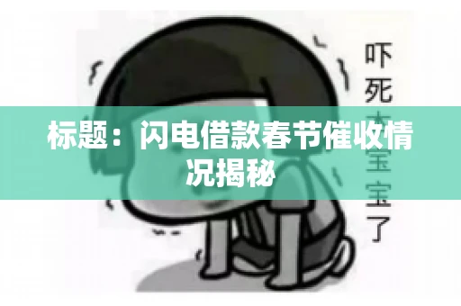 标题：闪电借款春节催收情况揭秘