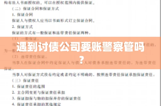 遇到讨债公司要账警察管吗？
