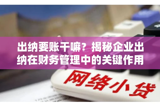 出纳要账干嘛？揭秘企业出纳在财务管理中的关键作用