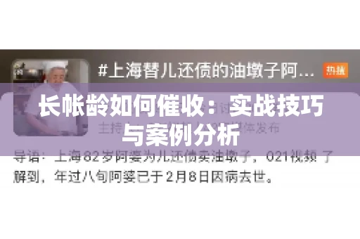 长帐龄如何催收：实战技巧与案例分析